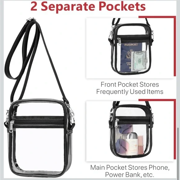 Clear Stadium Crossbody Bag - Picture 6 of 11